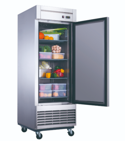 Dukers D28R Single Door Commercial Refrigerator in Stainless Steel