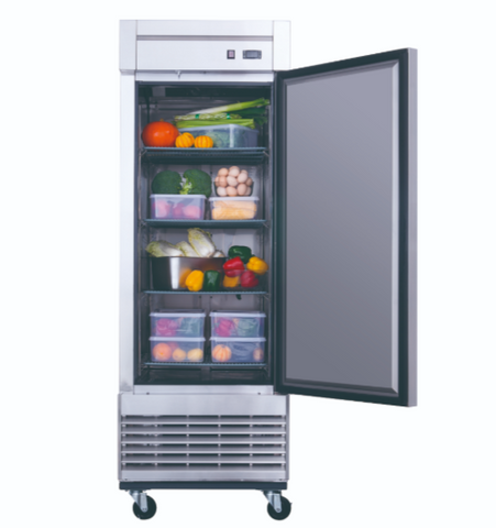 Dukers D28R Single Door Commercial Refrigerator in Stainless Steel