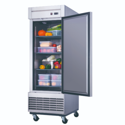 Dukers D28R Single Door Commercial Refrigerator in Stainless Steel