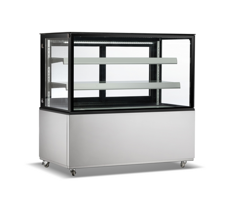 Aceland CW-470 60" Square Glass Stainless Steel Refrigerated Bakery Display Case