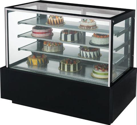 Dukers DDM72R – Straight Glass 72″ Cake Showcase, Bakery Cases, Refrigerator
