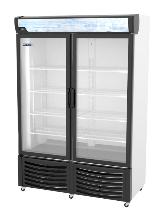 Pro-Kold DURF-32-W Double Door 54" Wide Display Freezer