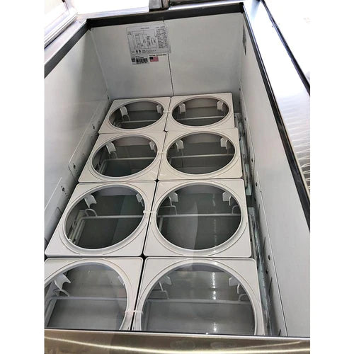 Saba SDC-66 66 cu. Ft. Commercial Chest Freezer Ice Cream Dipping Cabinet Display Case in White