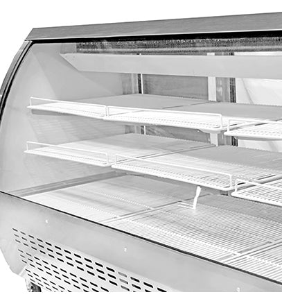 Saba SCGG-78 - 82" Curved Glass Commercial Deli Case