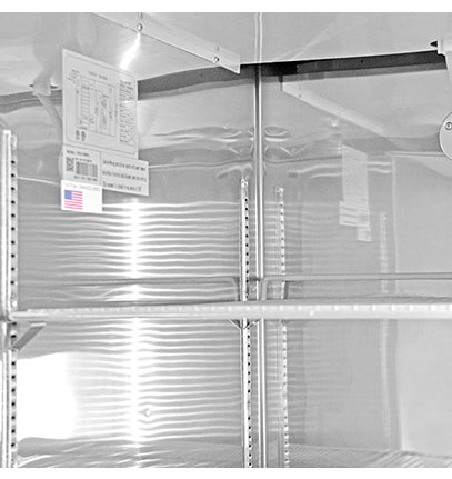 SABA S-23FG 29" W Stainless Steel Hinged Doors 1 Section Freezer Merchandiser - 115 Volts