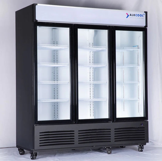 ALK TGDR70  70.9" Three Swing Door Merchandiser Refrigerator (WHEELS ARE NOT PRE-INSTALLED)