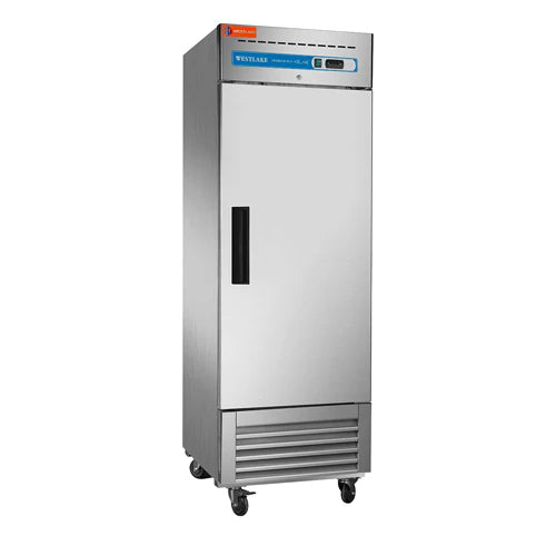 Westlake WKR-23B Commercial Refrigerator, 27" W Reach in Fridge Solid 1 Door 23 Cu.ft Upright Cooler for Restaurant, Bar, Shop, etc