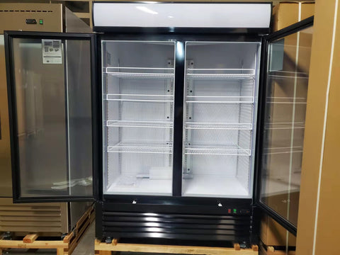 Aceland APR-49BG 54.1" Double Swing Door Merchandiser Refrigerator 43 cu.ft