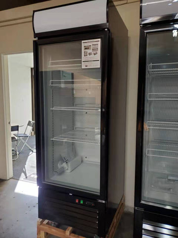 Aceland APF-23BG 27" Black Reach In Glass Door Merchandiser Freezer 22 cu.ft