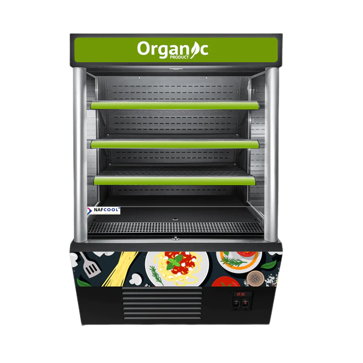 ALK Erina 36'' Steel Open Air Grab Go Display Refrigerator