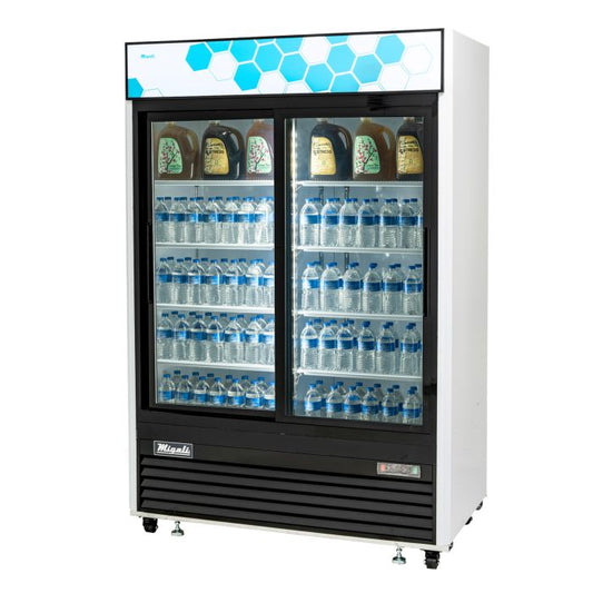 Migali C-49RS-HC 49 cu/ft Sliding Glass Door Merchandiser Refrigerator