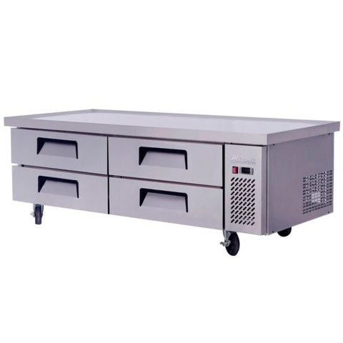 Migali C-CB72-76-HC 72″ Wide Refrigerated Chef Base with 76″ extended top