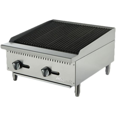 Migali C-CR24 24″ Wide Char-Rock Broiler - 70,000 BTU