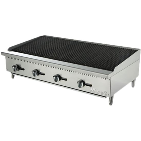 Migali C-CR48 48″ Wide Char-Rock Broiler - 140,000 BTU