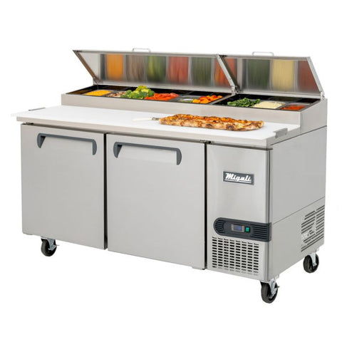 Migali C-PP67-HC 67″ Pizza Prep Table (No Pans)