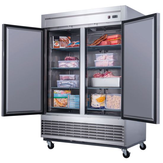 Dukers D55F 2-Door Commercial Freezer in Stainless Steel – Aceland  Restaurant Supplies & Equipment Store