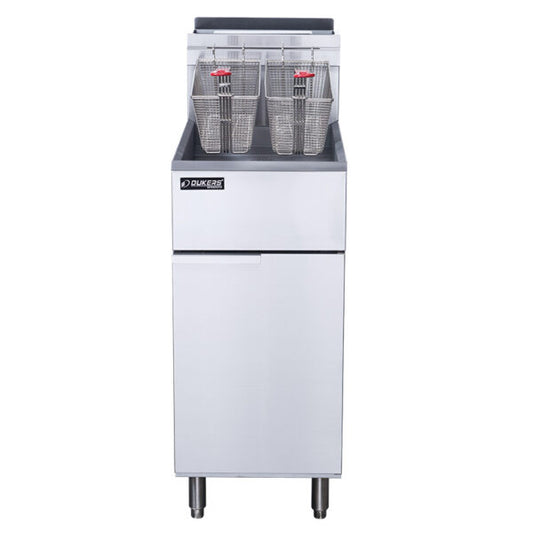 Dukers DCF3-LPG Liquid Propane 40lb Gas Fryer with 3 Tube Burners