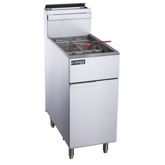 Dukers DCF3-LPG Liquid Propane 40lb Gas Fryer with 3 Tube Burners