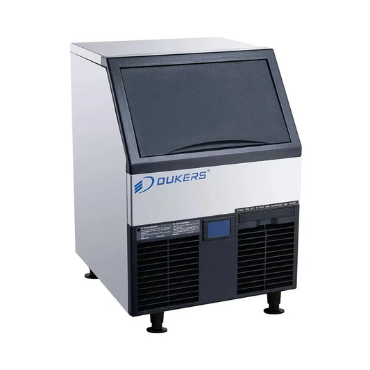 Dukers DIM150 Commercial Ice Machine with 40 lb Storage Bin – 156 lb Daily Production