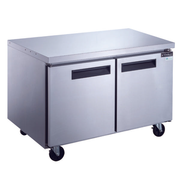 Dukers DUC60F 2-Door Undercounter Commercial Freezer in Stainless Steel