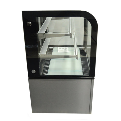 Aceland CW-270Y 36" CURVED Glass Stainless Steel Refrigerated Bakery Disp