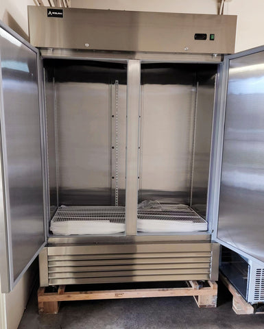 ⚡Flash Sale⚡Aceland AR-49B 54" Reach In Double Solid Door Refrigerator - 49 Cu. Ft
