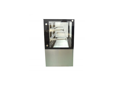 Aceland CW-570 72" Square Glass Stainless Steel Refrigerated Bakery Display Case