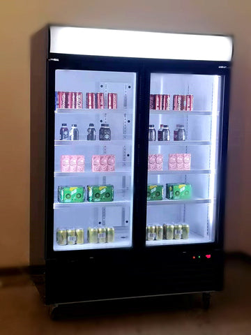 Aceland APR-49BG 54.1" Double Swing Door Merchandiser Refrigerator 43 cu.ft