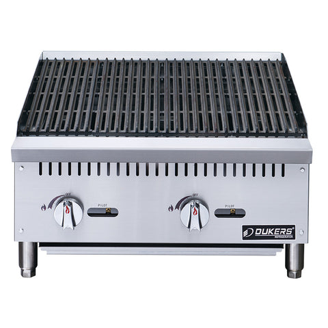 Dukers DCCB24 24 in. W Countertop Charbroiler