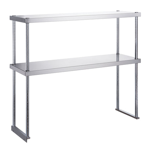 18"x60" Stainless Steel Double Deck Overshelf_DCOS-1862