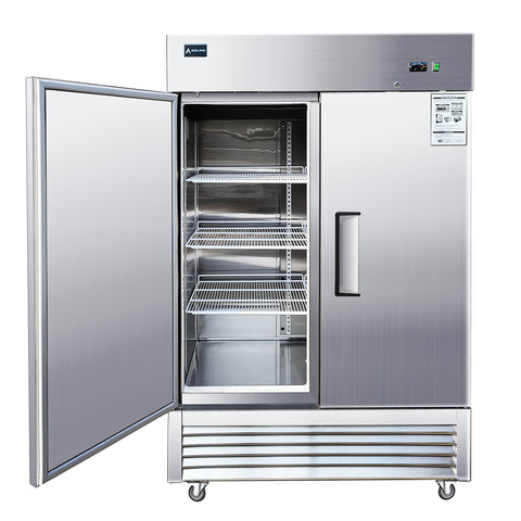 ⚡Flash Sale⚡Aceland AR-49B 54" Reach In Double Solid Door Refrigerator - 49 Cu. Ft