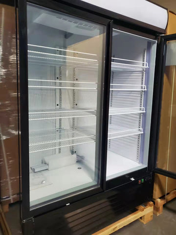 Aceland APR-49BG 54.1" Double Swing Door Merchandiser Refrigerator 43 cu.ft