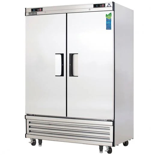 Everest EBRF2 54-1/8" Two Solid Door Dual Temp Refrigerator/Freezer Combo