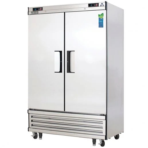 Everest EBSRF2 49-5/8" Two Section Solid Door Upright Reach-In Dual Temp Combo
