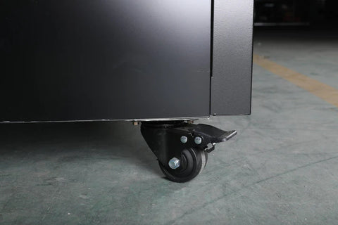 ALK GDR47(H) ‎47.2 inch Two Section Swing Glass Door Merchandiser Refrigerator (WHEELS ARE NOT PRE-INSTALLED)