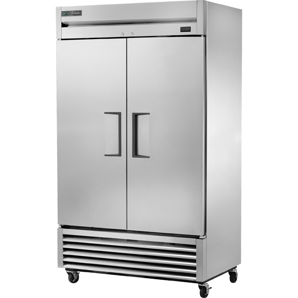 True T-43-HC 47" Two Section Reach In Refrigerator, (2) Left/Right Hinge Solid Doors, 115v