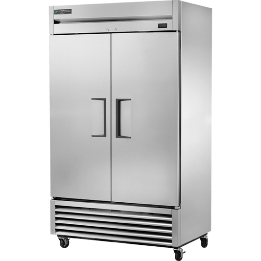 True T-43-HC 47" Two Section Reach In Refrigerator, (2) Left/Right Hinge Solid Doors, 115v