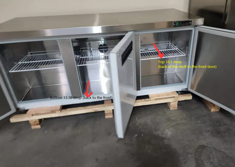 Aceland AUCR-72 72" Under Counter Refrigerator
