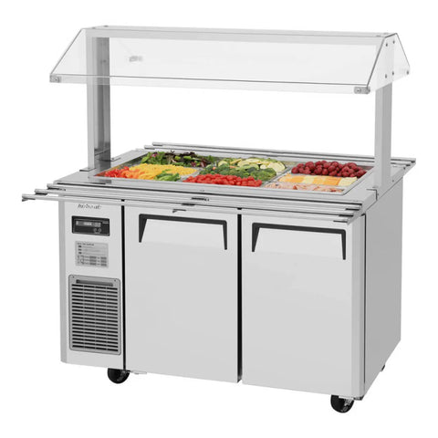 Turbo Air JBT-48-N 47" J Series Refrigerated Buffet Table, (2) Section, (9) Pan, 11.0 cu. ft.