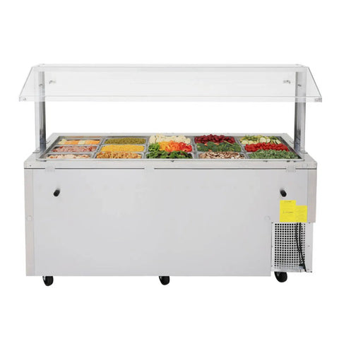 Turbo Air JBT-72-N 70" J Series Refrigerated Buffet Table, (3) Section, (15) Pan, 18.0 cu. ft.