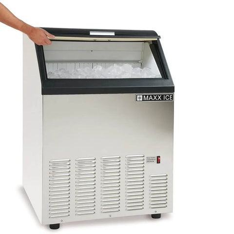 Maxx Ice MIM100 22"W Bullet Cube Undercounter Ice Machine - 110 lbs/day, Air Cooled