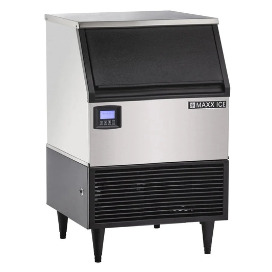 Maxx Ice MIM150NH 24" Air Cooled Half Cube 152 lb Undercounter Ice Machine with 75 lb Bin SKU MAX-MIM150NH