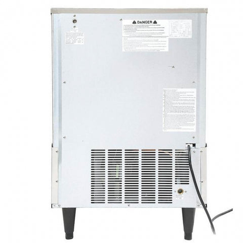 Maxx Ice MIM250 Self-Contained Ice Machine, 250 lbs, Full Dice Cubes, Storage Bin, Stainless Steel/Black Trim