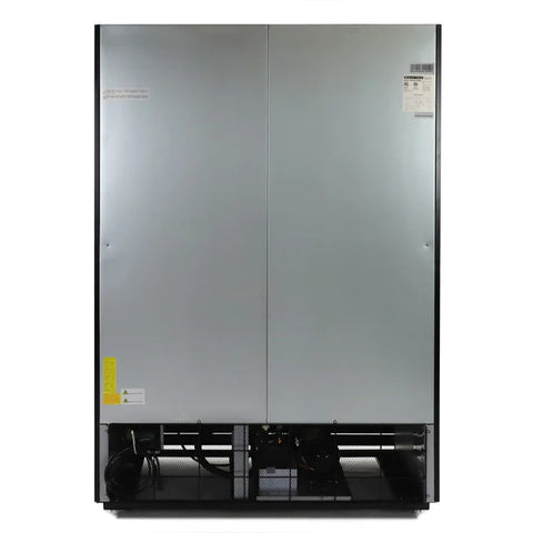 Maxx Cold MXGDM-50FBHC Double Glass Door Merchandiser Freezer, Large Storage Capacity, 50 cu. ft., in Black