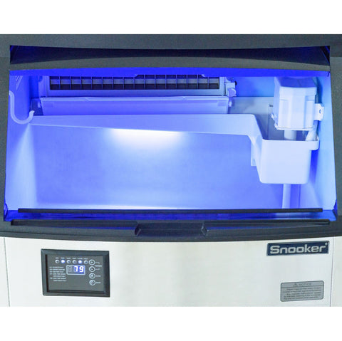 Snooker 280 lb. Freestanding or Built-In Half Cube Commercial Ice Maker
