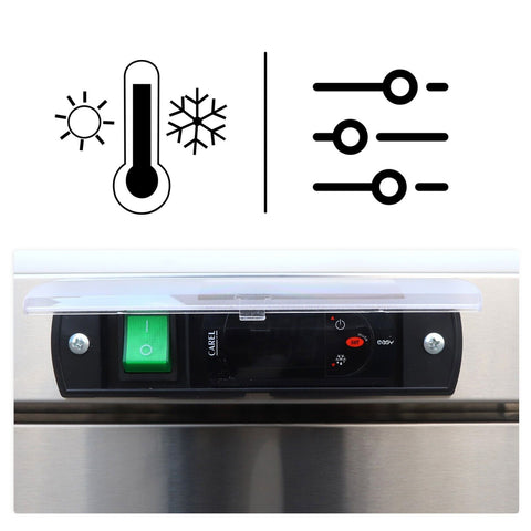 ⚡Flash Sale⚡Aceland ASR-72B Stainless Steel Three Door Food Prep Refrigerator-72 Inches
