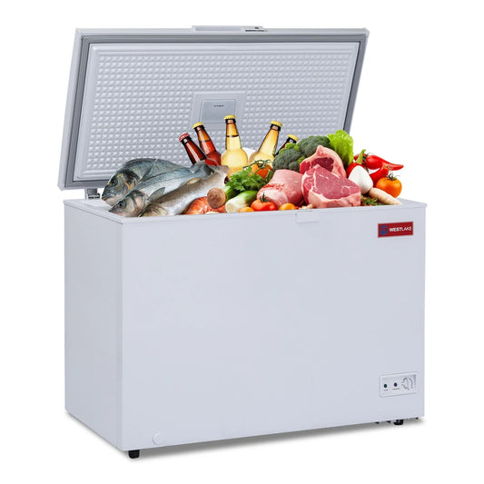 WESTLAKE 10 Cu.Ft Chest Freezer Deep Freezer with Lock CSA Listed White