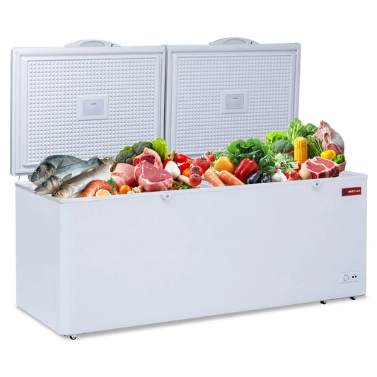WESTLAKE 30 Cu.Ft Commercial Chest Freezer Deep Freezer with Lock ETL White