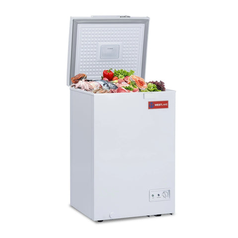 WESTLAKE 3.4 Cu.Ft Chest Freezer Deep Freezer with Lock CSA Listed White