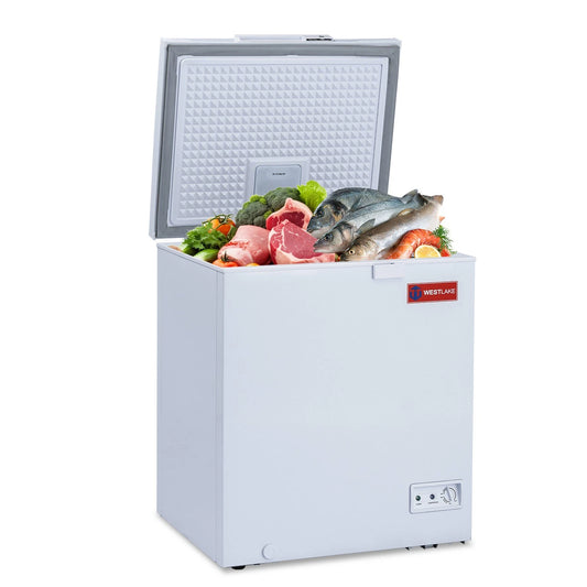 WESTLAKE 5 Cu.Ft Chest Freezer Deep Freezer with Lock CSA Listed White